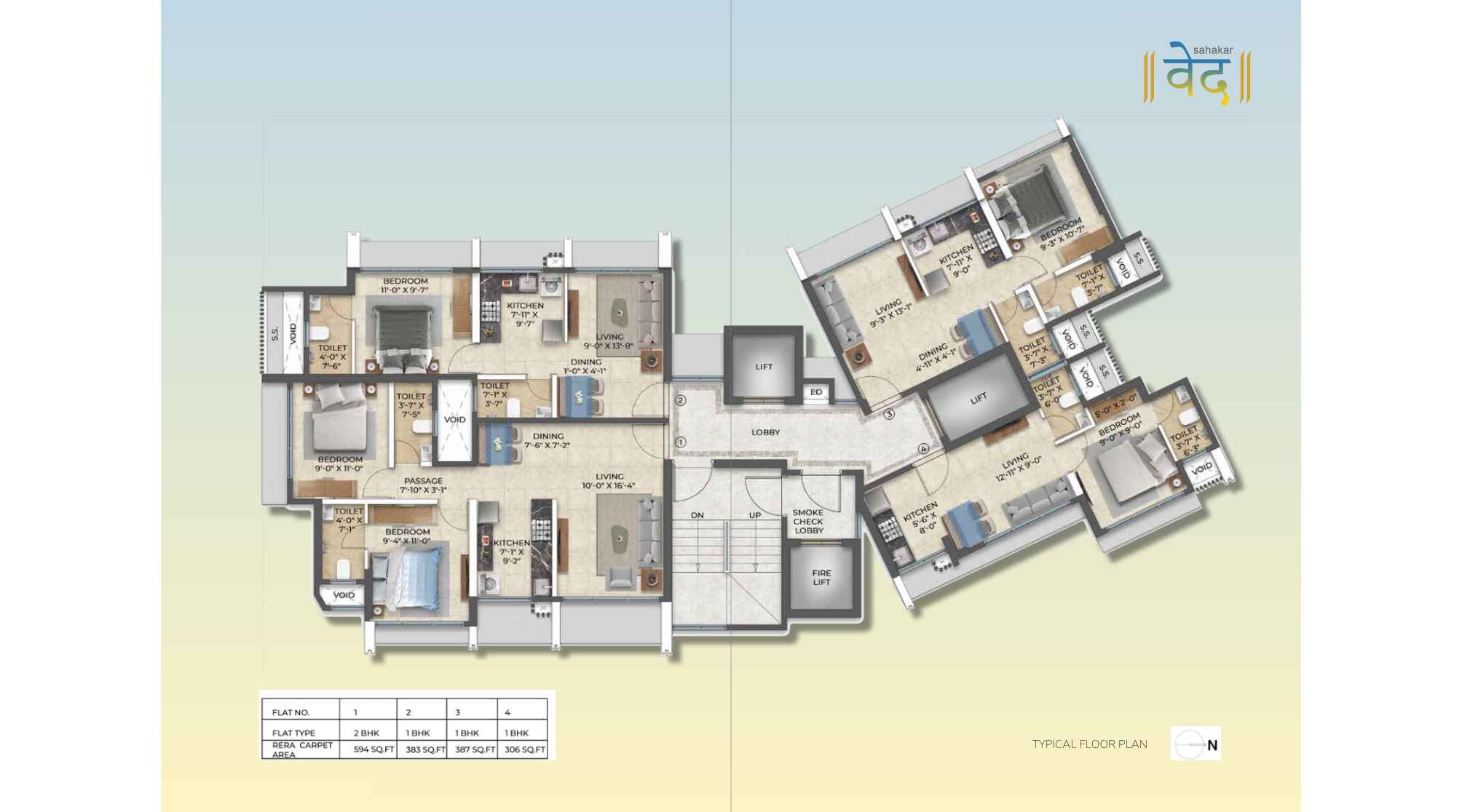 Sahakar-Ved-Typical-foor-plan